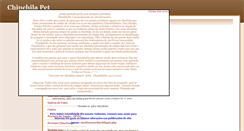 Desktop Screenshot of chinchilapet.net.br